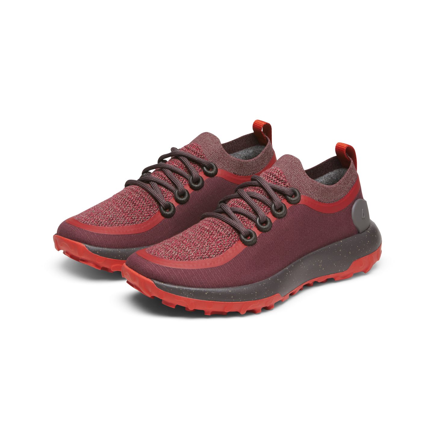 Women's Trail Runners - Deep Red (Dark Anthracite Sole)