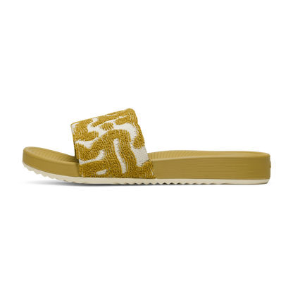 Women's Allbirds Slide Terry - Ochre/Warm White (Ochre Sole)